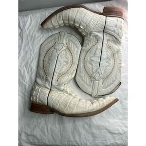 Team west white western crock boots size 8